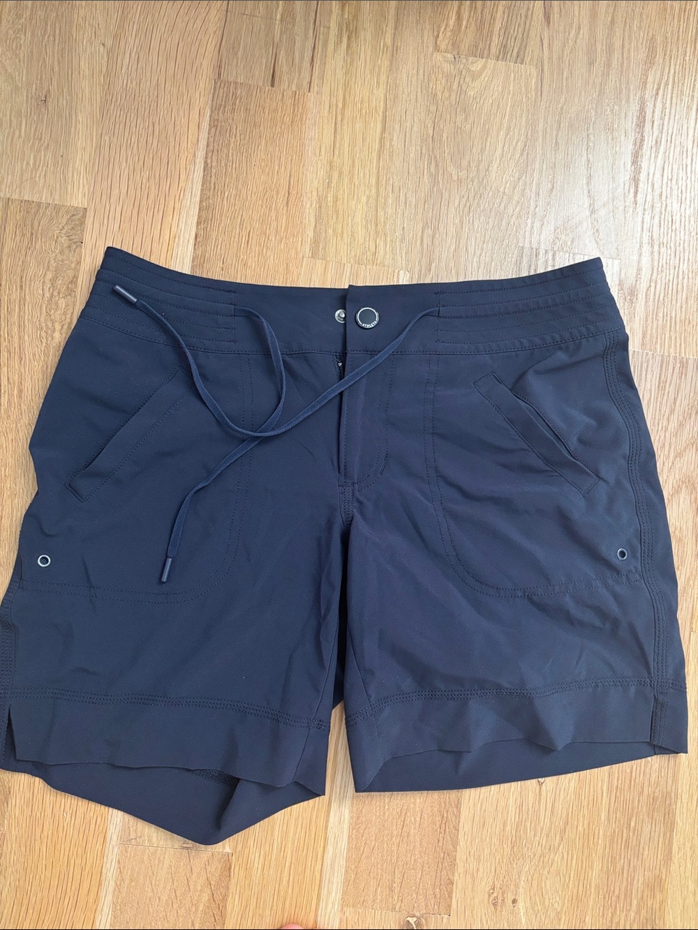 Navy Drawstring Active Shorts
